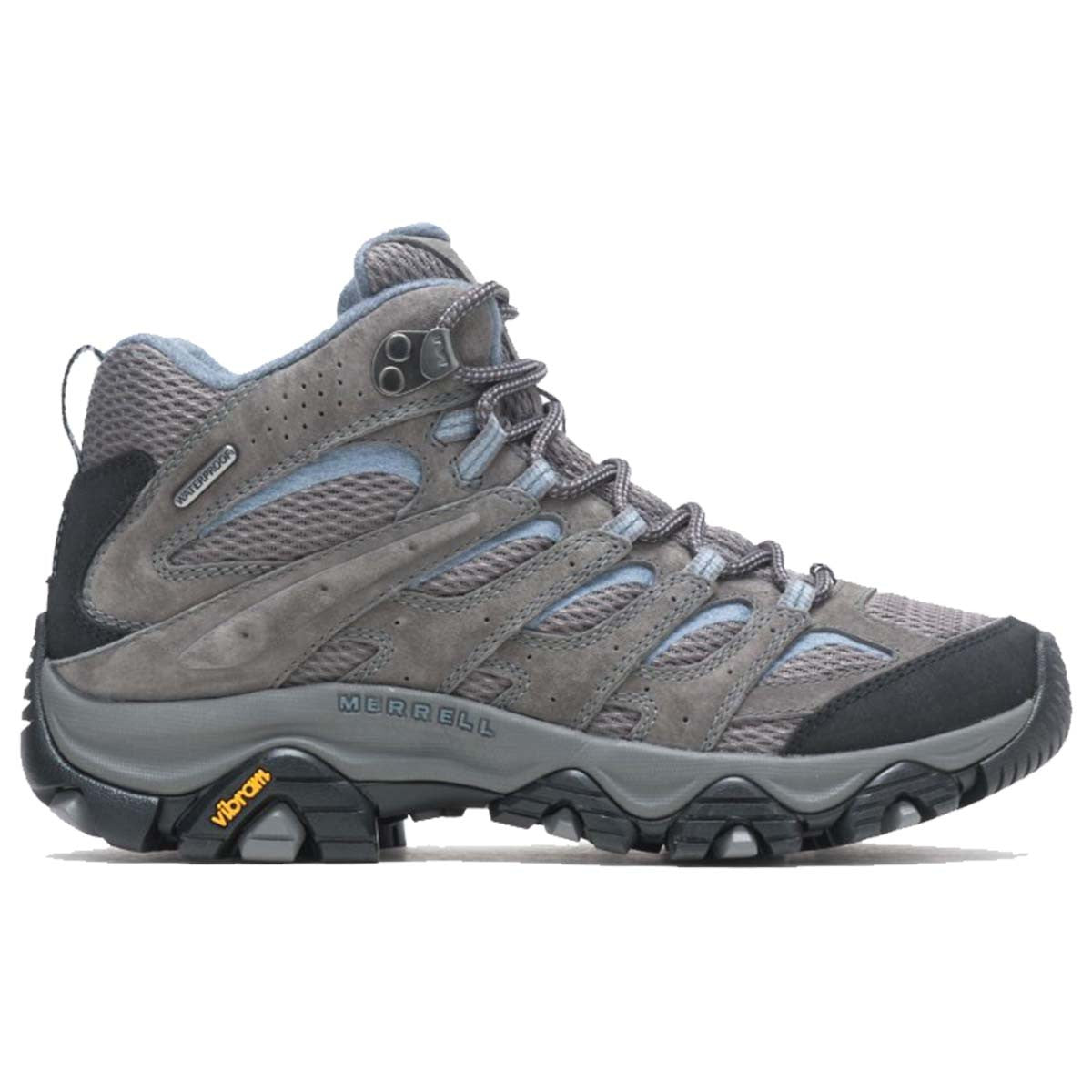 Image of the Merrell Women's Moab 3 Mid Waterproof Boots in Granite