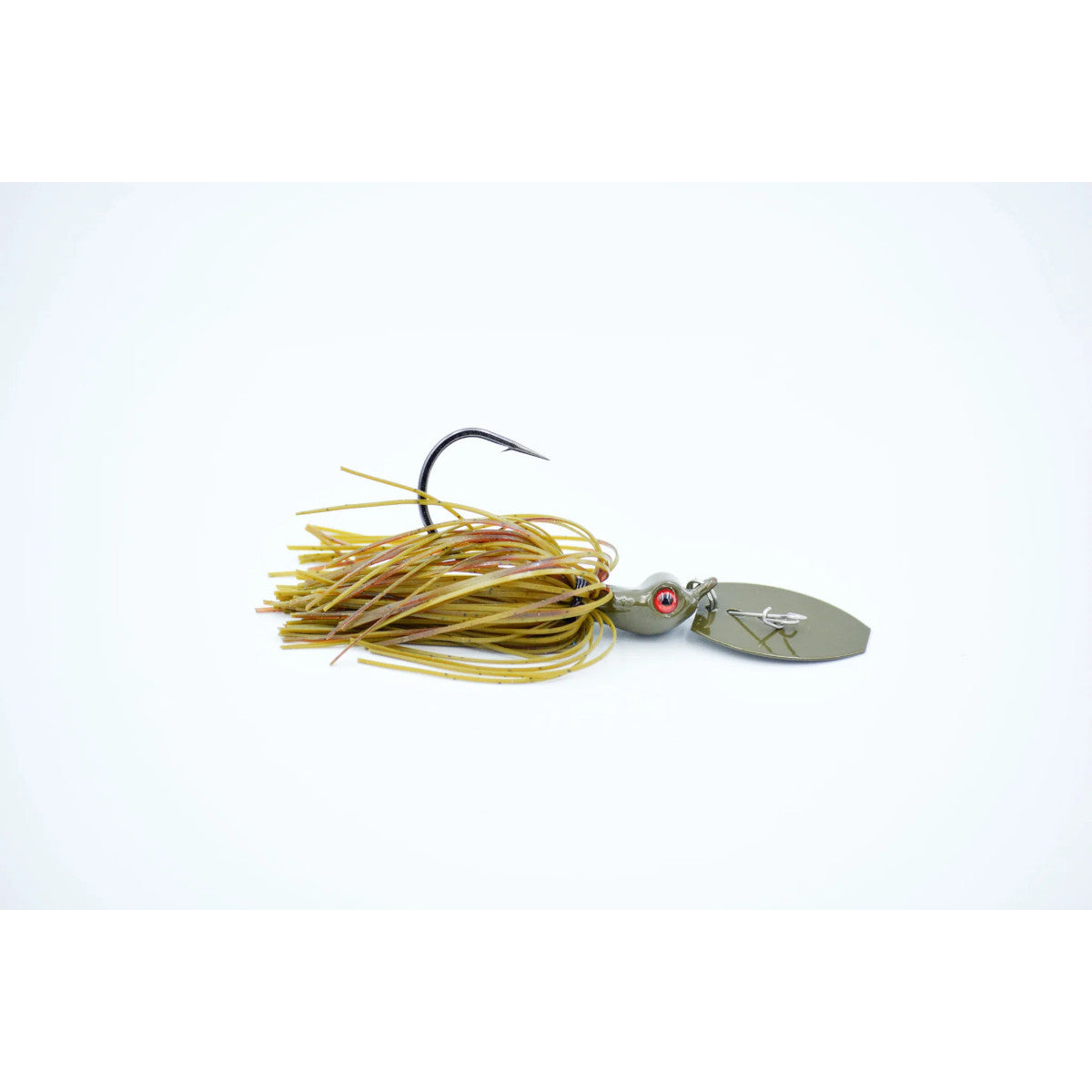 Motion Fishing Seeker Bladed Jig Image in Green Pumpkin