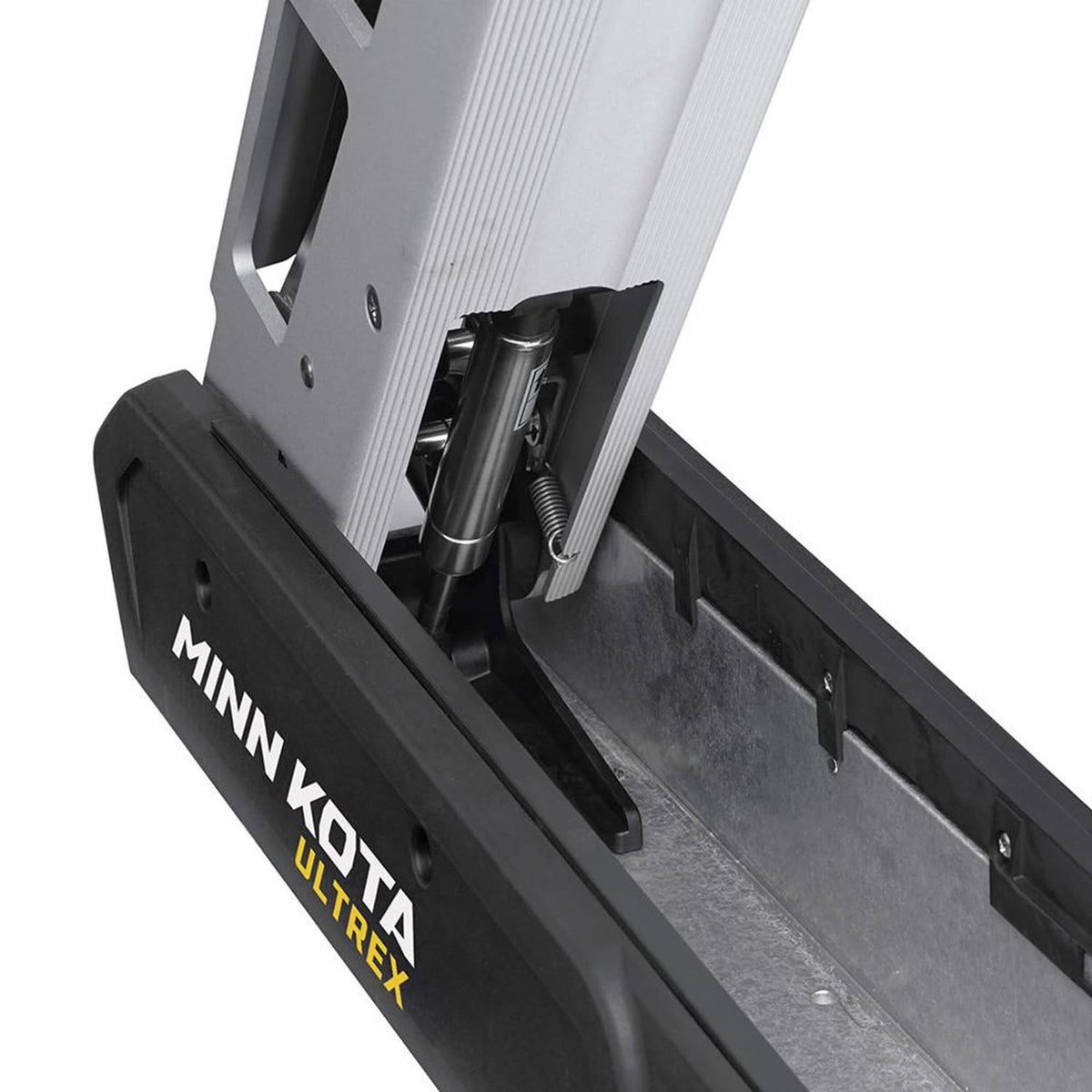 Lift Image of the Minn Kota Ultrex Trolling Motor with i-Pilot Link and US2 Transducer.
