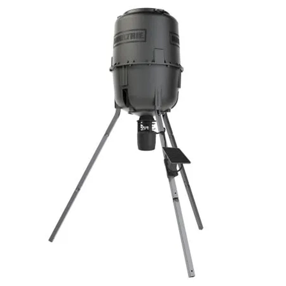 Back image of the Moultrie 250 LB Deer Feeder Connected.