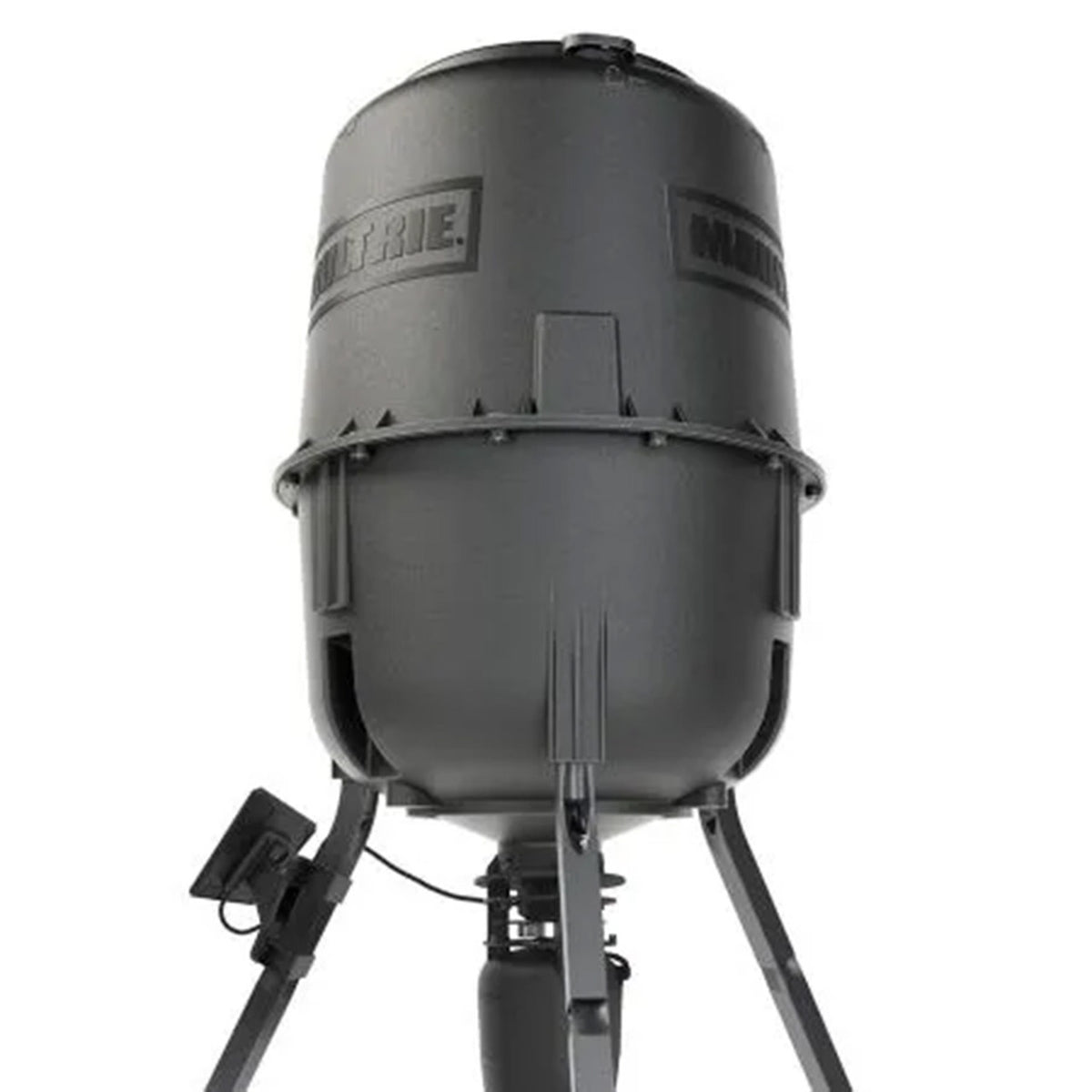 Close up top image of the Moultrie 250 LB Deer Feeder Connected.