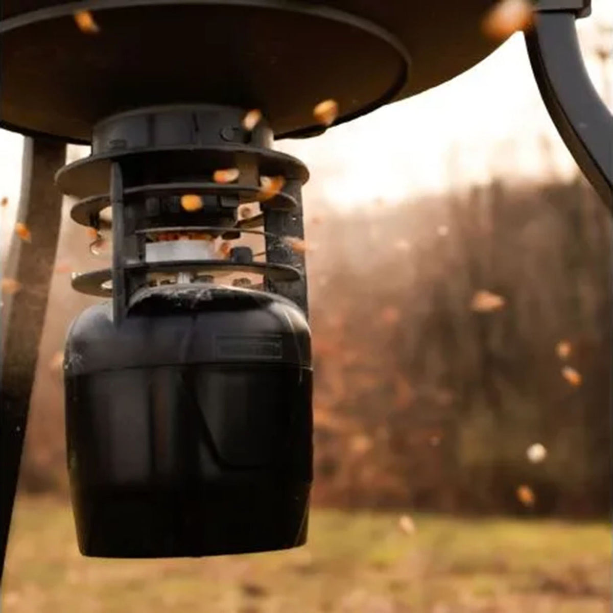 Bottom image of the Moultrie 250 LB Deer Feeder Connected.