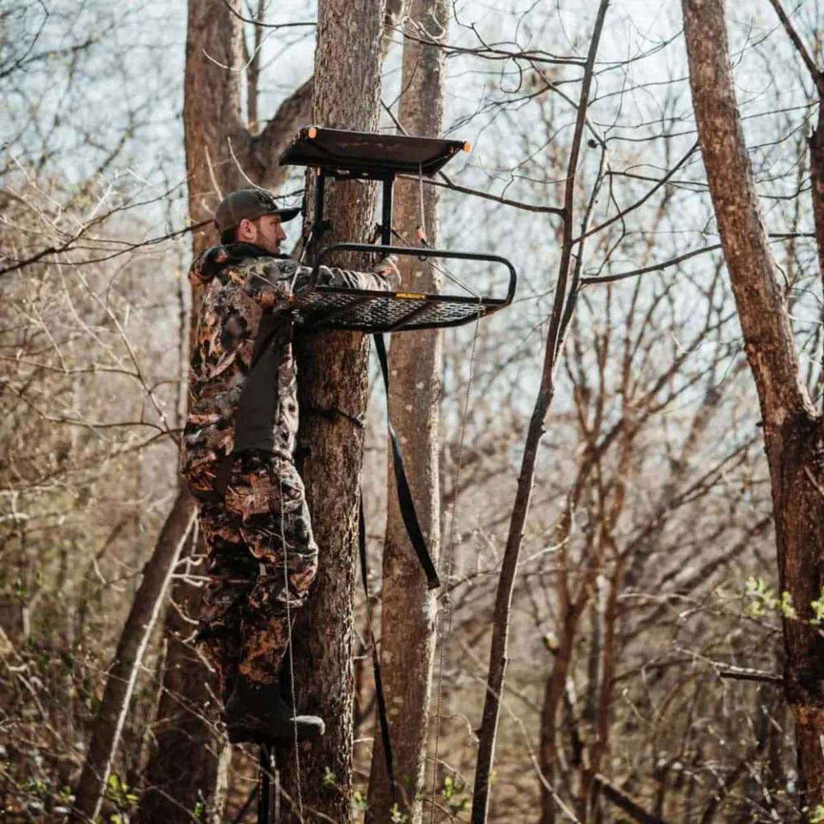 Muddy Outdoors Boss XL Hang-On Treestand In-the-Field Image