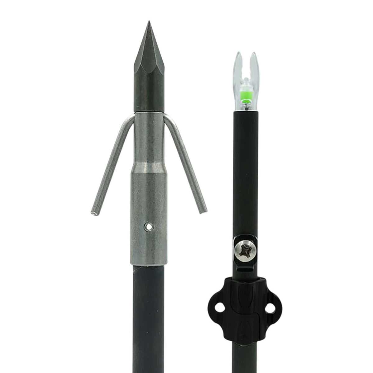 Back image of the Muzzy Lighted Carbon-Composite Carp Fish Arrow.