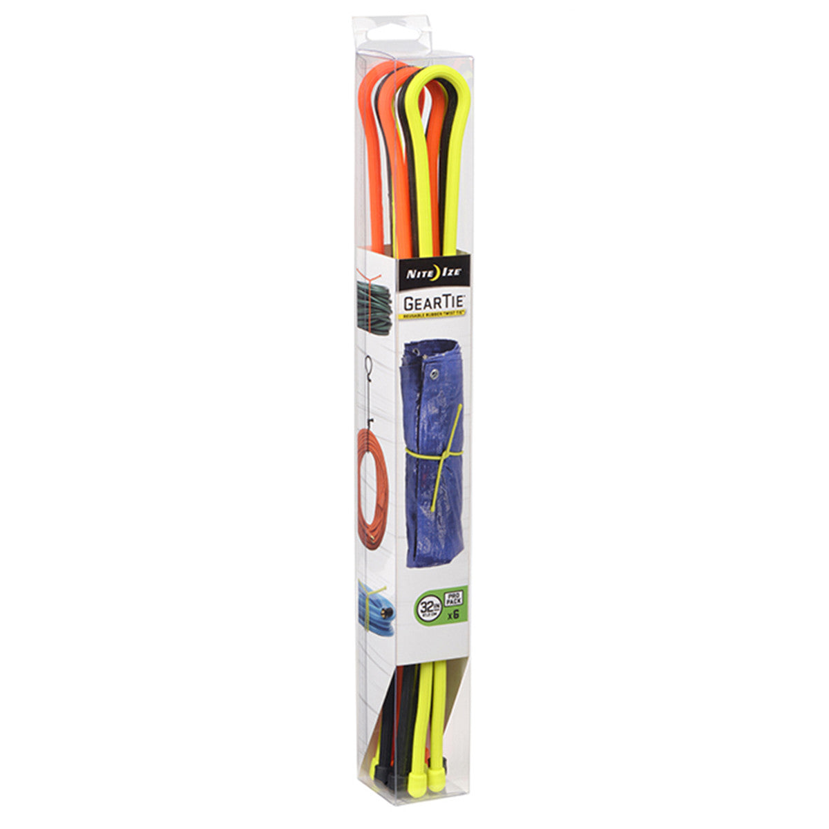Nite Ize 32" GearTie Original ProPack - Assorted 6 Pack Image