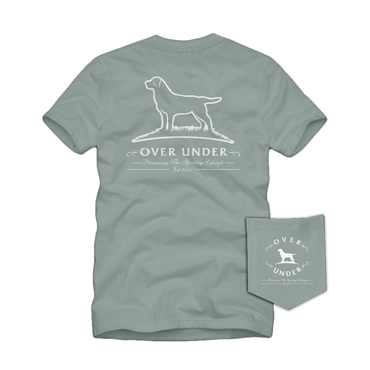 Over Under Lateral Logo Short-Sleeve T-Shirt Image in Bay