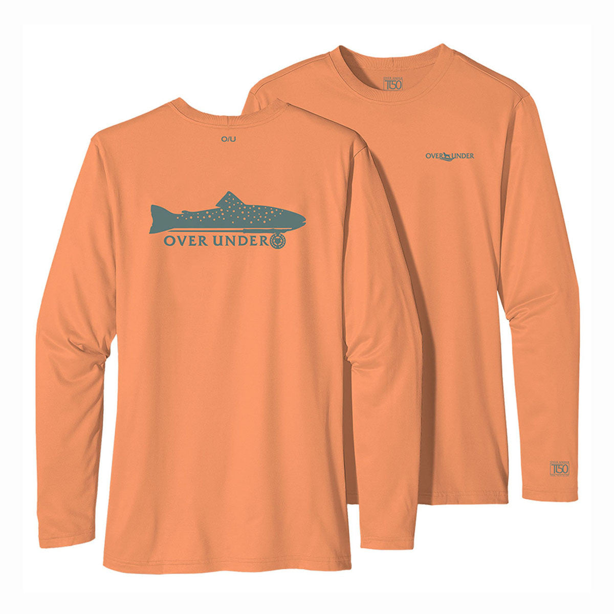Over Under Tidal Tech Trout On Fly Long-Sleeve T-Shirt - Sunshine State