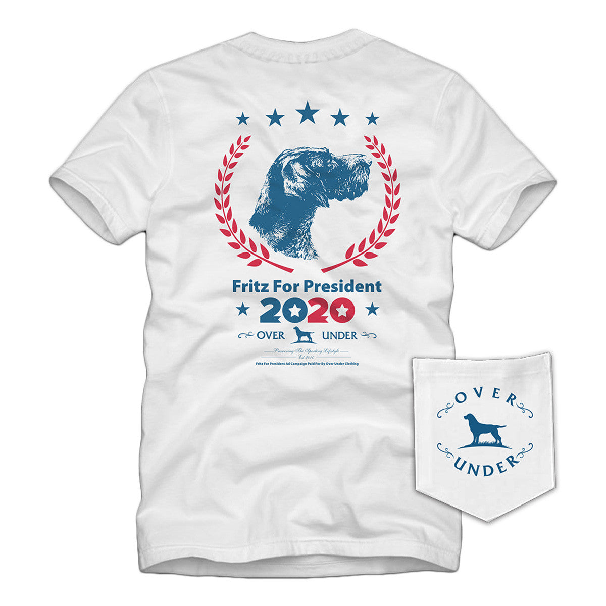 Over Under Fritz for President 2020 Short Sleeve T-Shirt