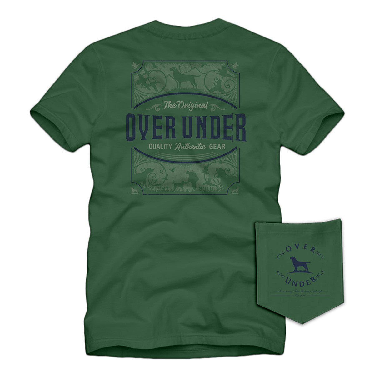 Over Under Quality Authentic Gear Short-Sleeve T-Shirt Image in Hemp