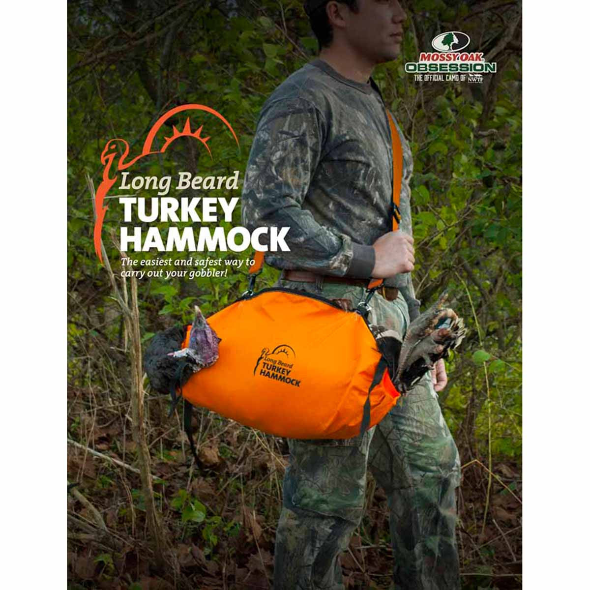 Long Beard Turkey Hammock, Blaze Orange Image