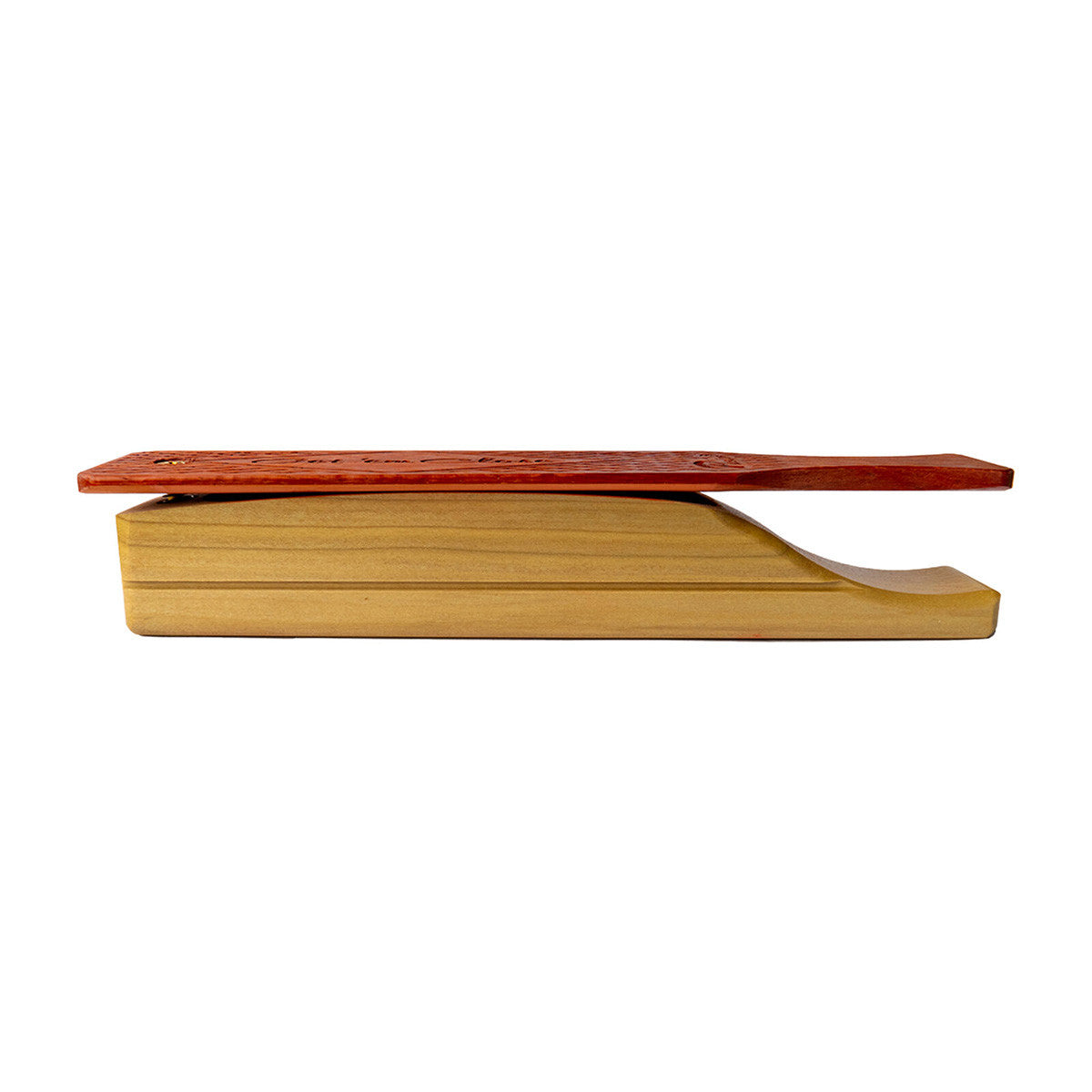 Side Image of the Phelps Game Calls Paduak/Poplar Box Turkey Call.