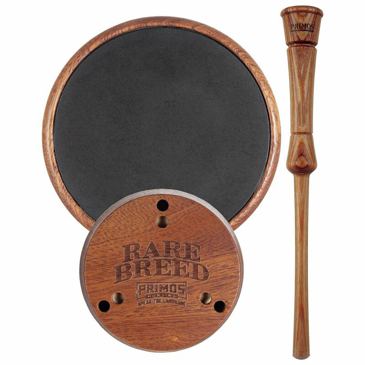Primos RareBreed Aluminum Turkey Pot Call, Wood Grain Image