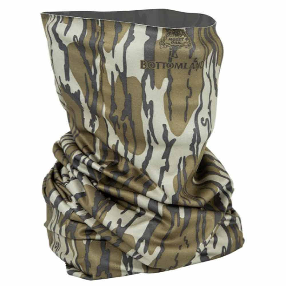 Primos Stretch Buff Facemask Image in Mossy Oak Bottomland