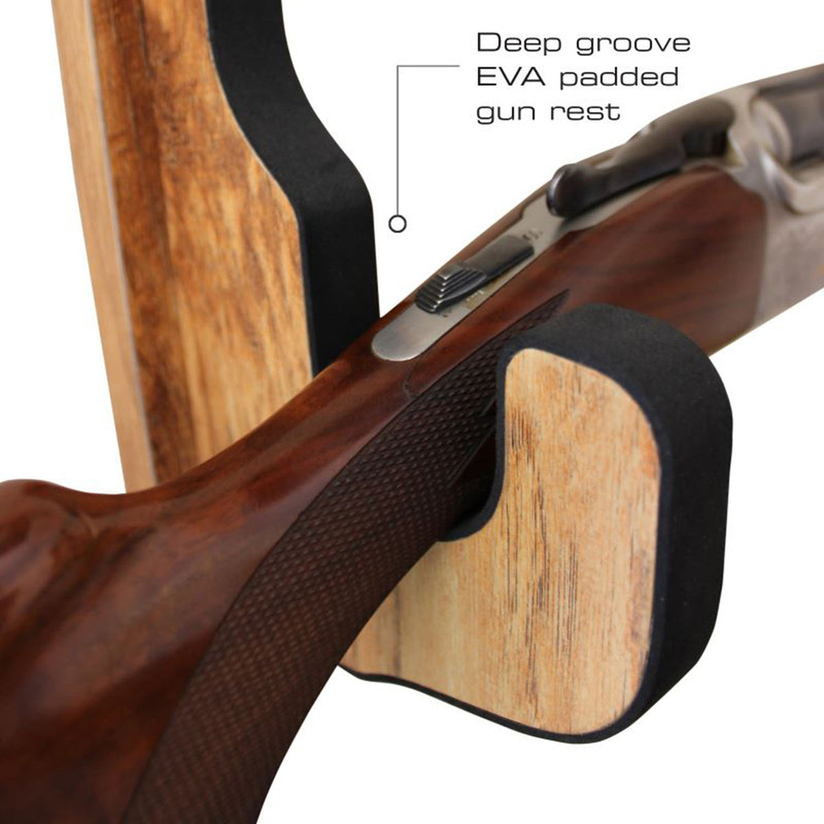 Rush Creek 2-Piece Padded Gun Display Wall Hooks close up image