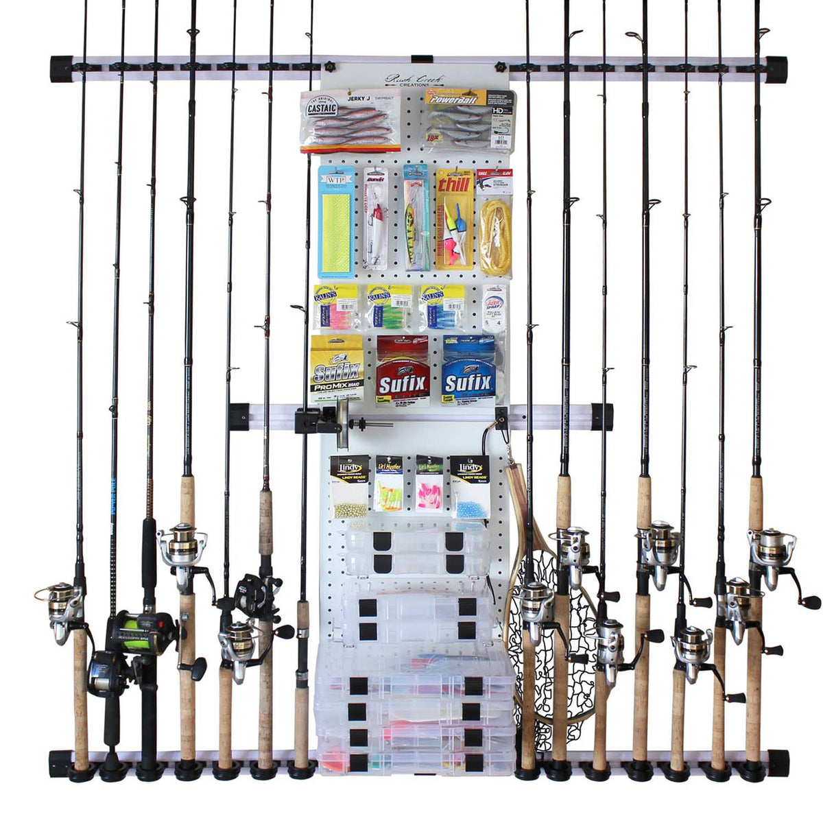 Rush Creek 14 Rod & Wall Tackle Storage with Line Spooler image