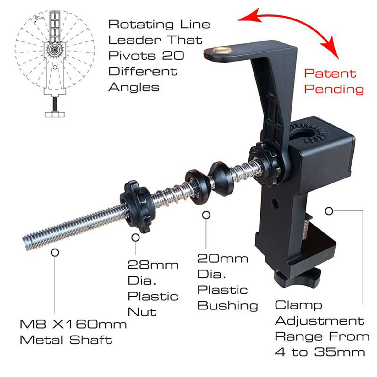 Rush Creek High-Tension Fishing Line Spooler parts image