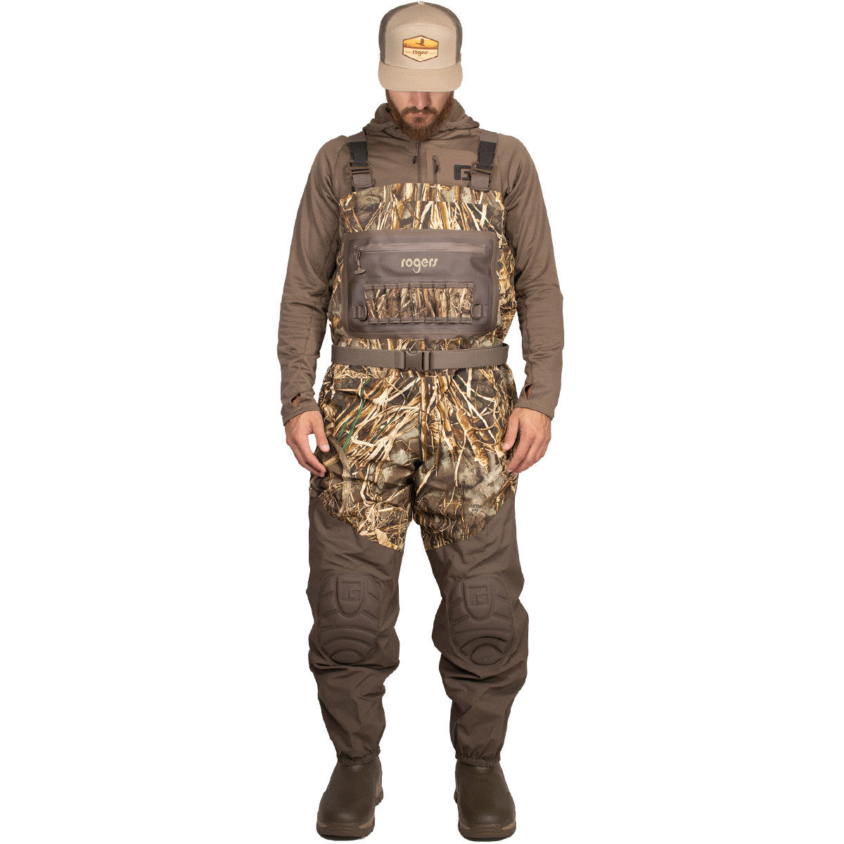 Rogers Elite N.X.T. 2-in-1 Insulated Breathable Waterfowl Hunting Waders in Realtree Max 7