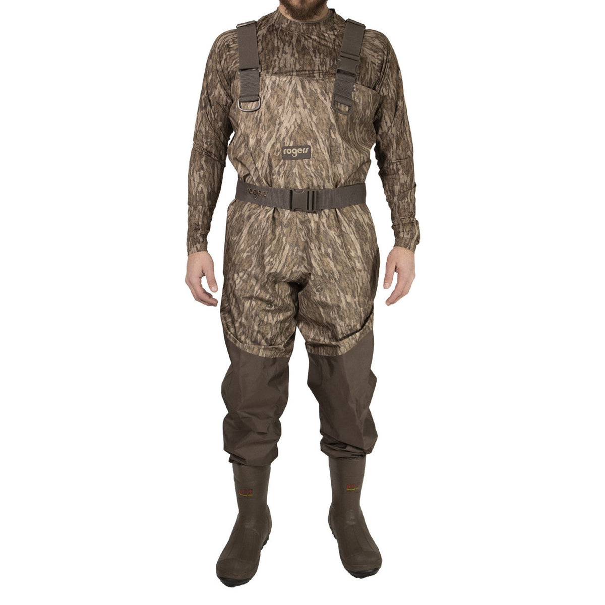Rogers Workin’ Man Uninsulated Breathable Waders Product Image in Mossy Oak Bottomland