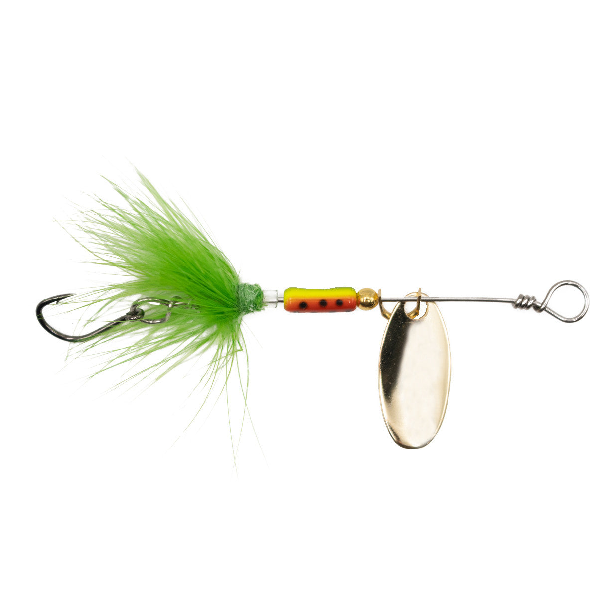 Rogers Beeline Spinner with Gold Single Hook Image in Rainbow