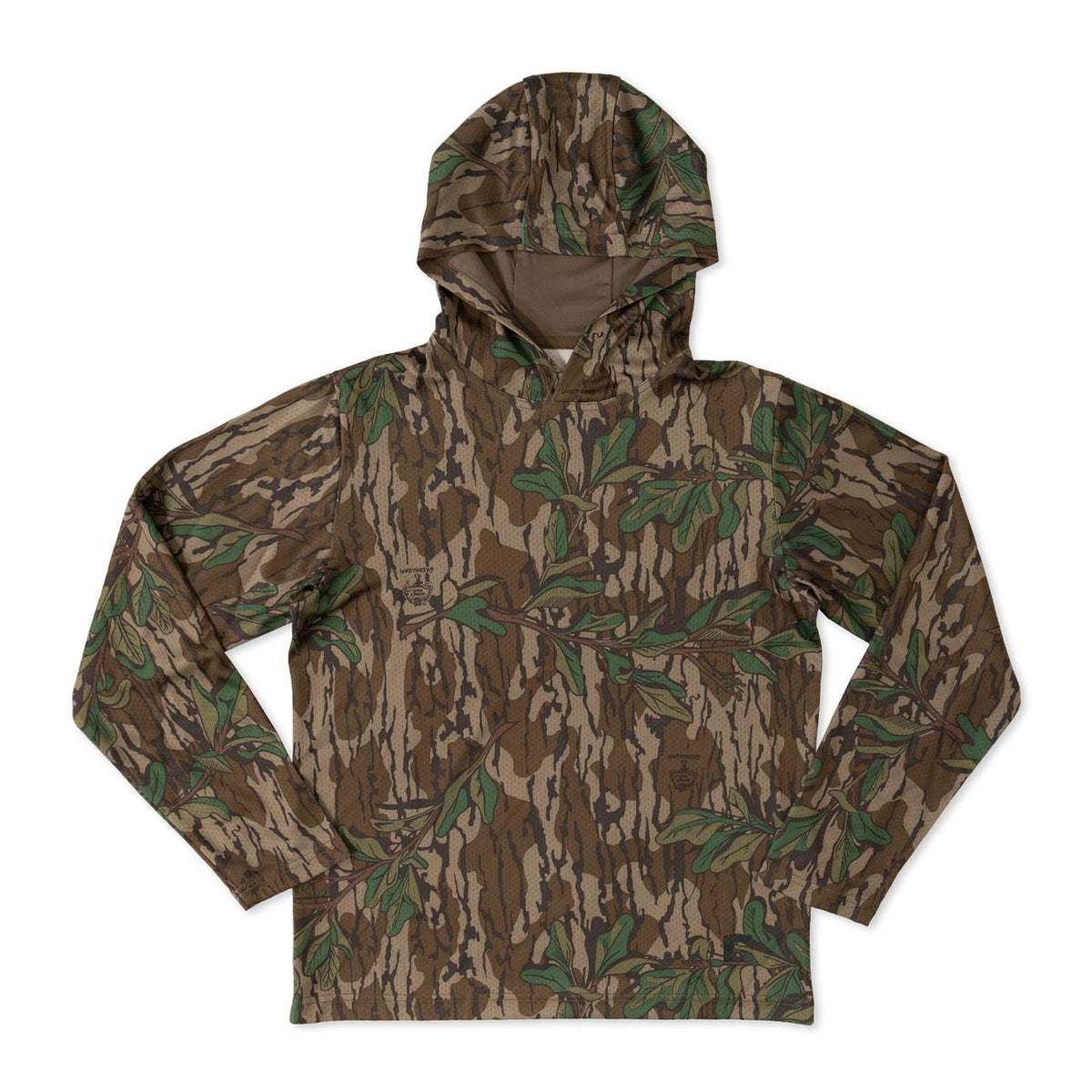 Zoomed out image of Rogers Youth Verge Hoodie + Bug Protection.