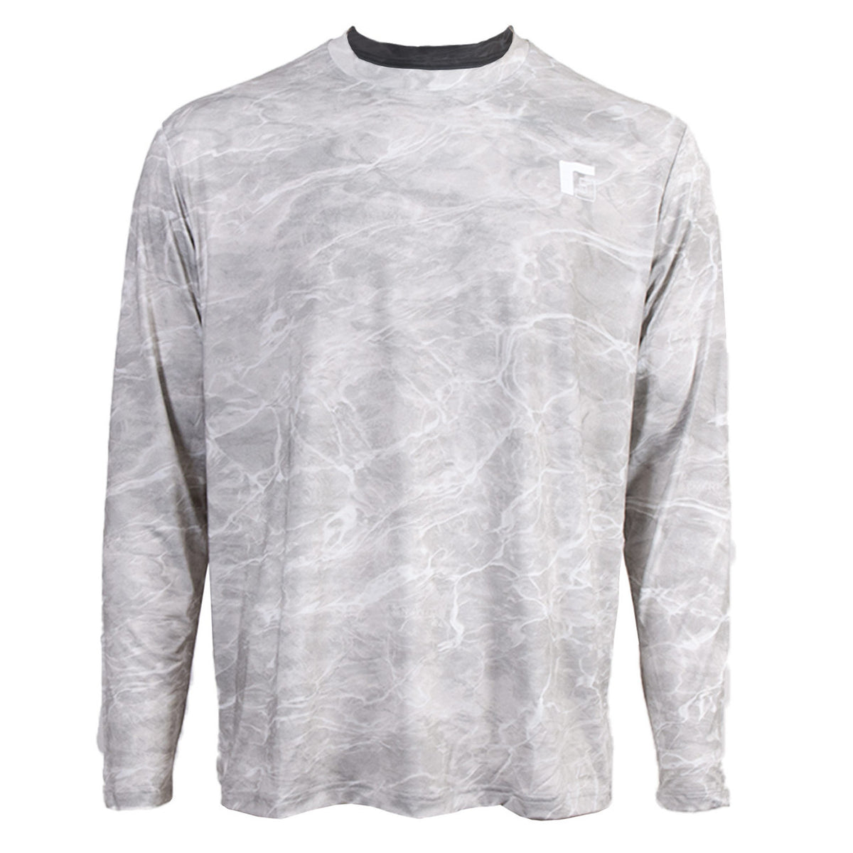 image of Rogers Elite Chill Long Sleeve Tee with Bug Protection in Mossy Oak Elements Agua Bonefish.