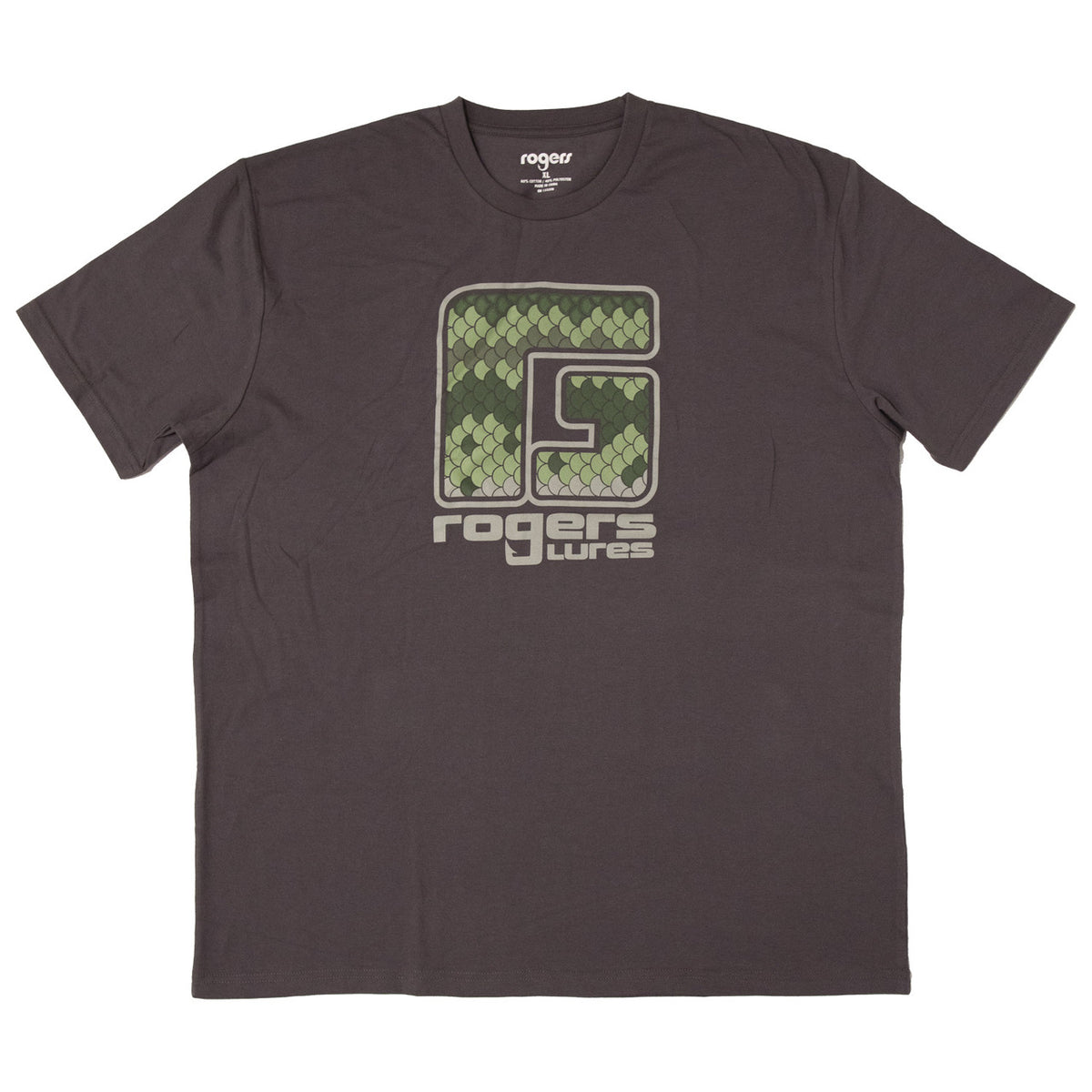 image of Rogers RG Bass Scales T-Shirt in Charcoal.