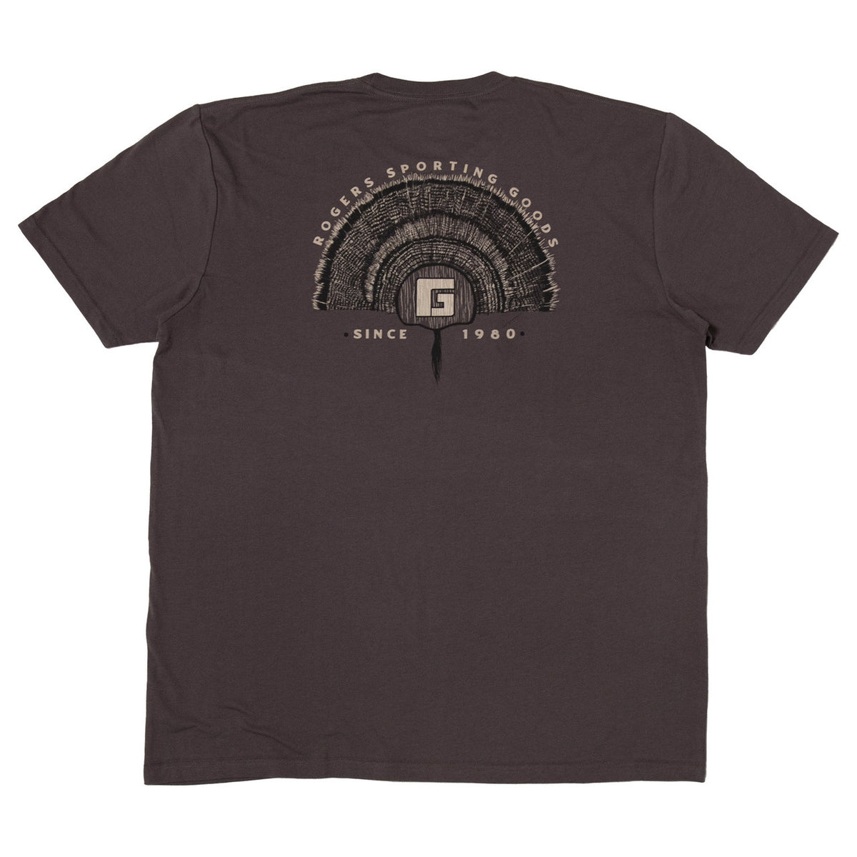 back image of Rogers Turkey Fan T-Shirt.