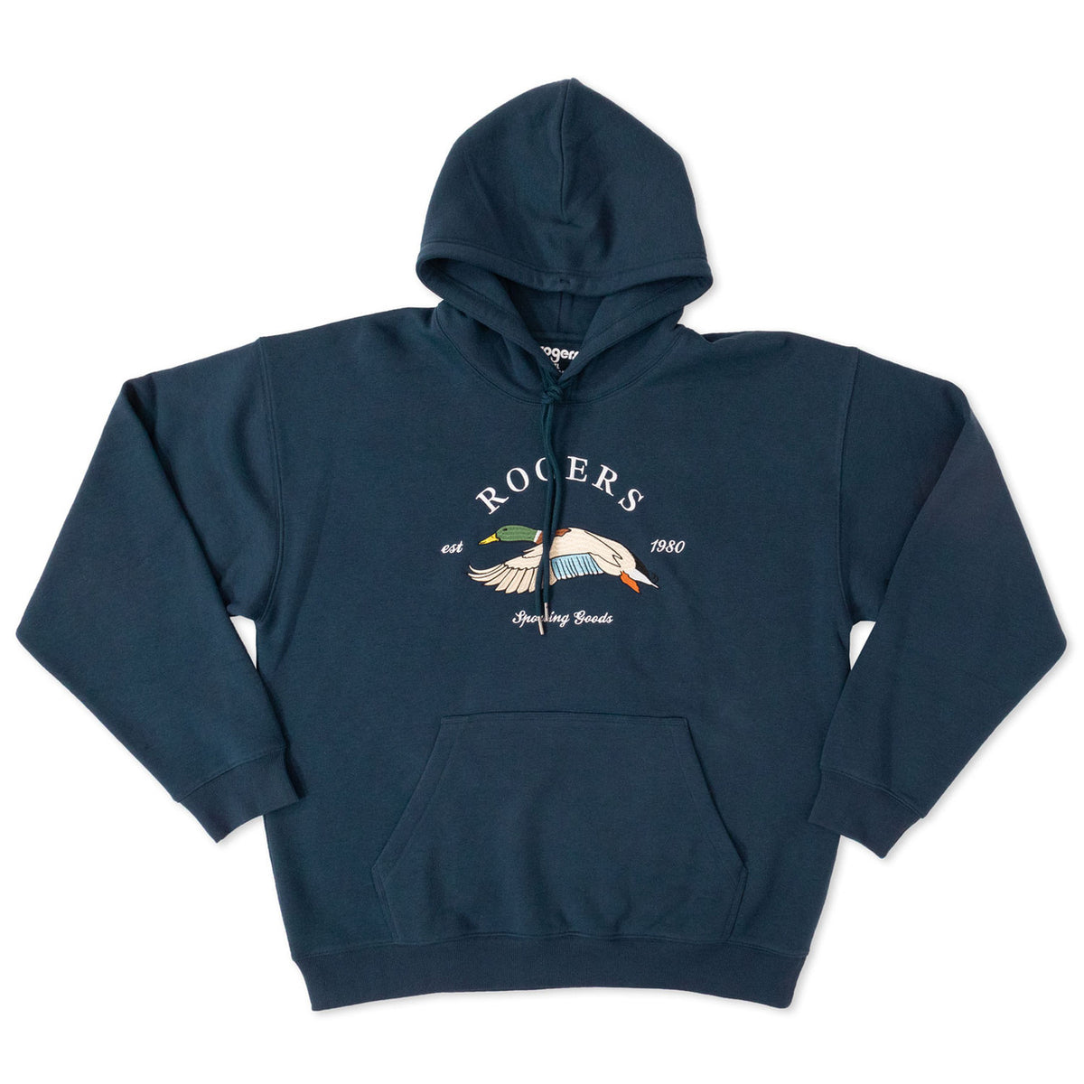Zoomed out image of the Rogers Vintage Mallard Flight Hoodie.