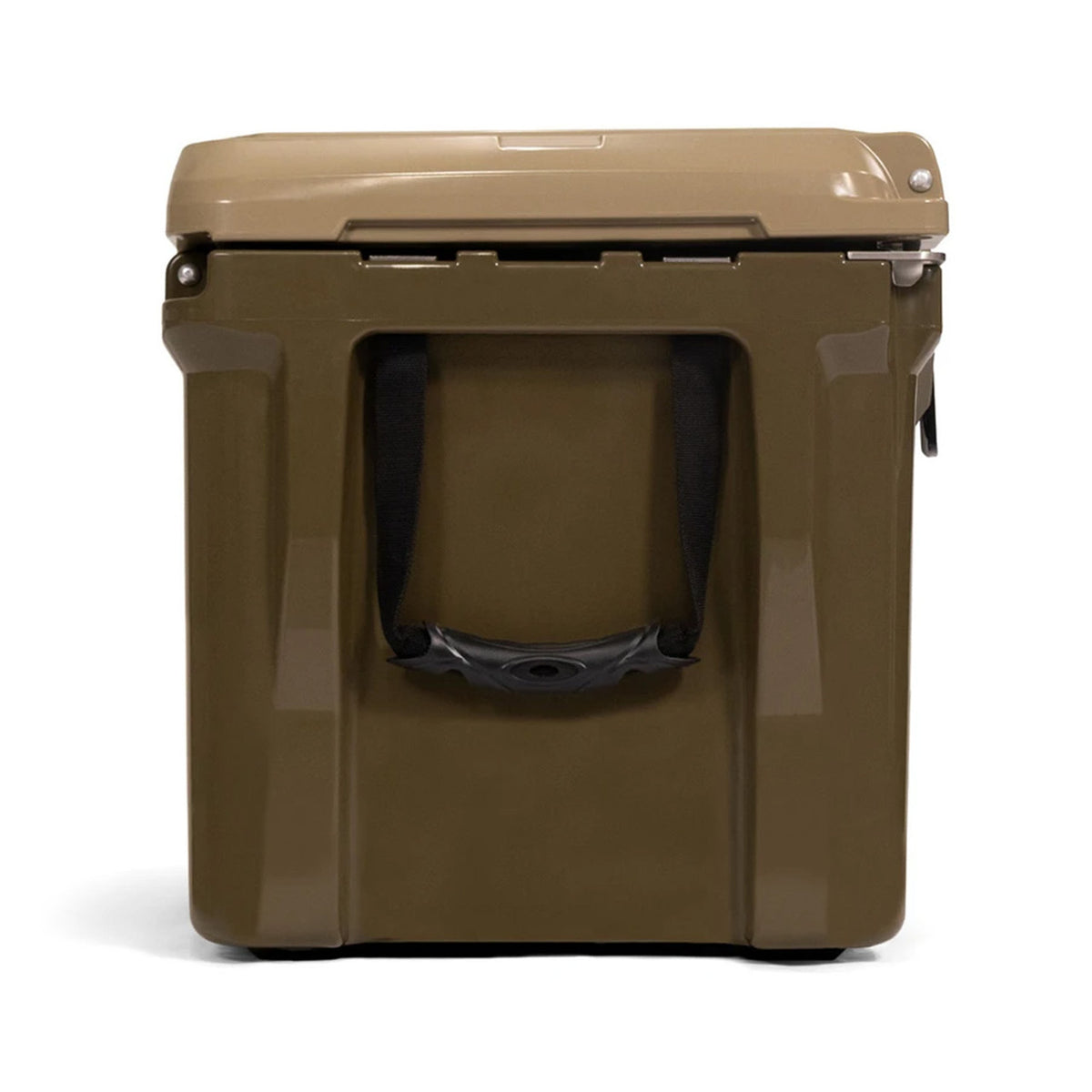 Left Side Image of the Rogers Workin' Man 45-Quart Cooler - Mossy Oak Edition.