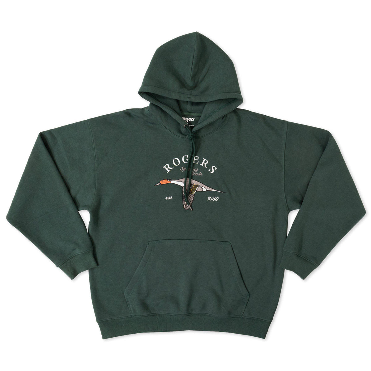 Zoomed out image of the Rogers Vintage Pintail Flight Hoodie.
