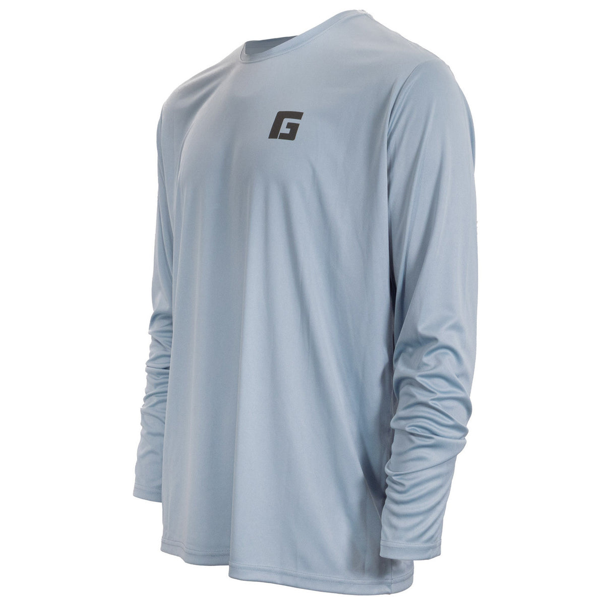 Tilted Image of Rogers Sunset Boat Ride Management Long Sleeve Tee.