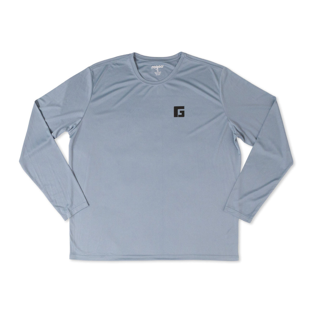 Front folded Image of Rogers Sunset Boat Ride Management Long Sleeve Tee.