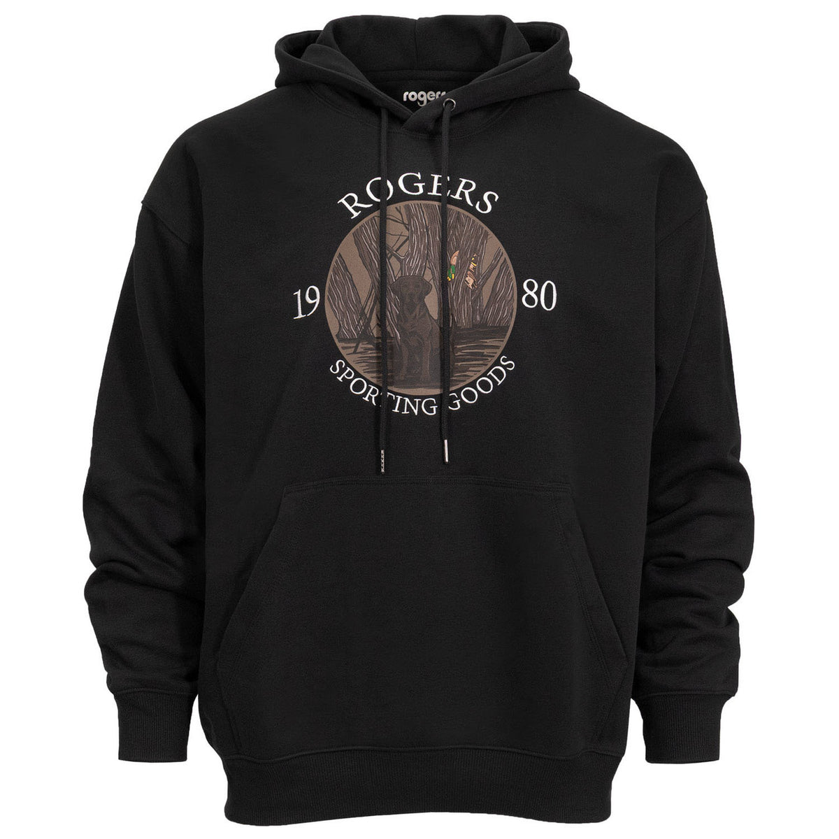 Image of the Rogers Timber Lab Badge Hoodie.