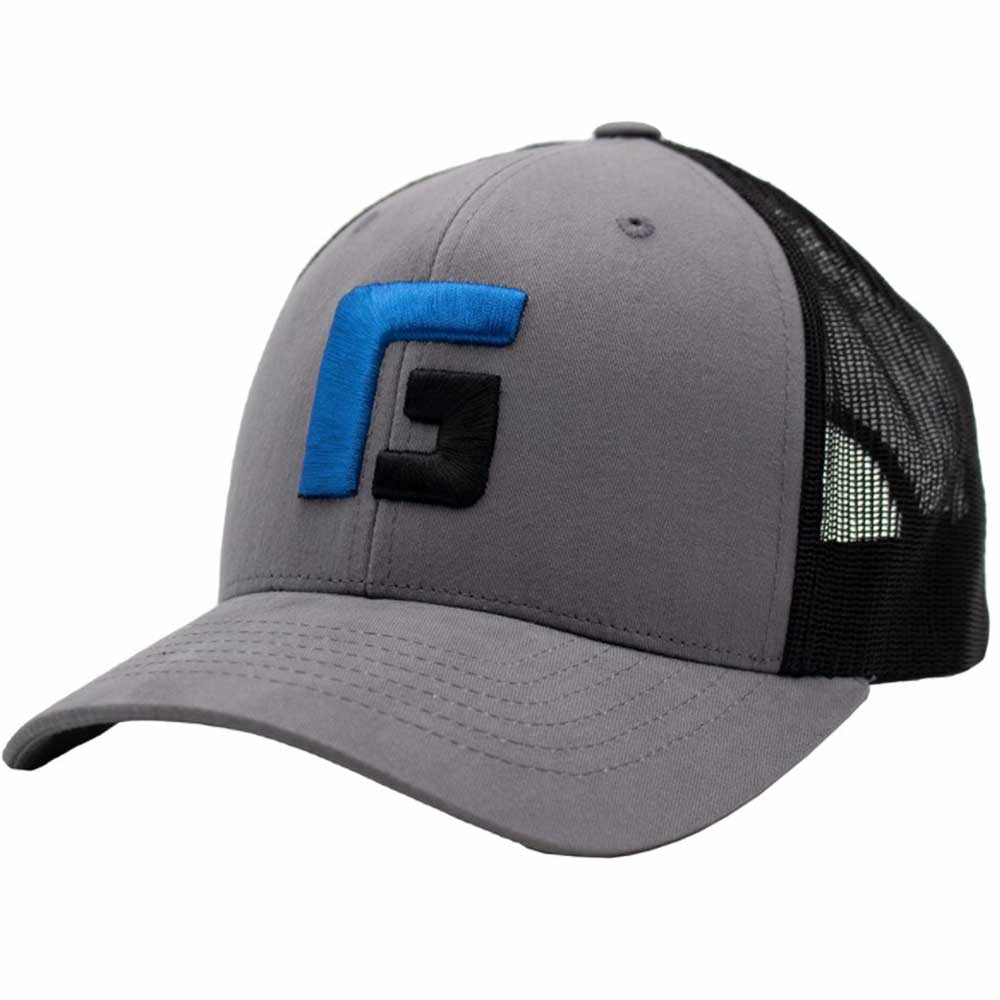 Rogers 6 Panel Structured Trucker Hat - Grey