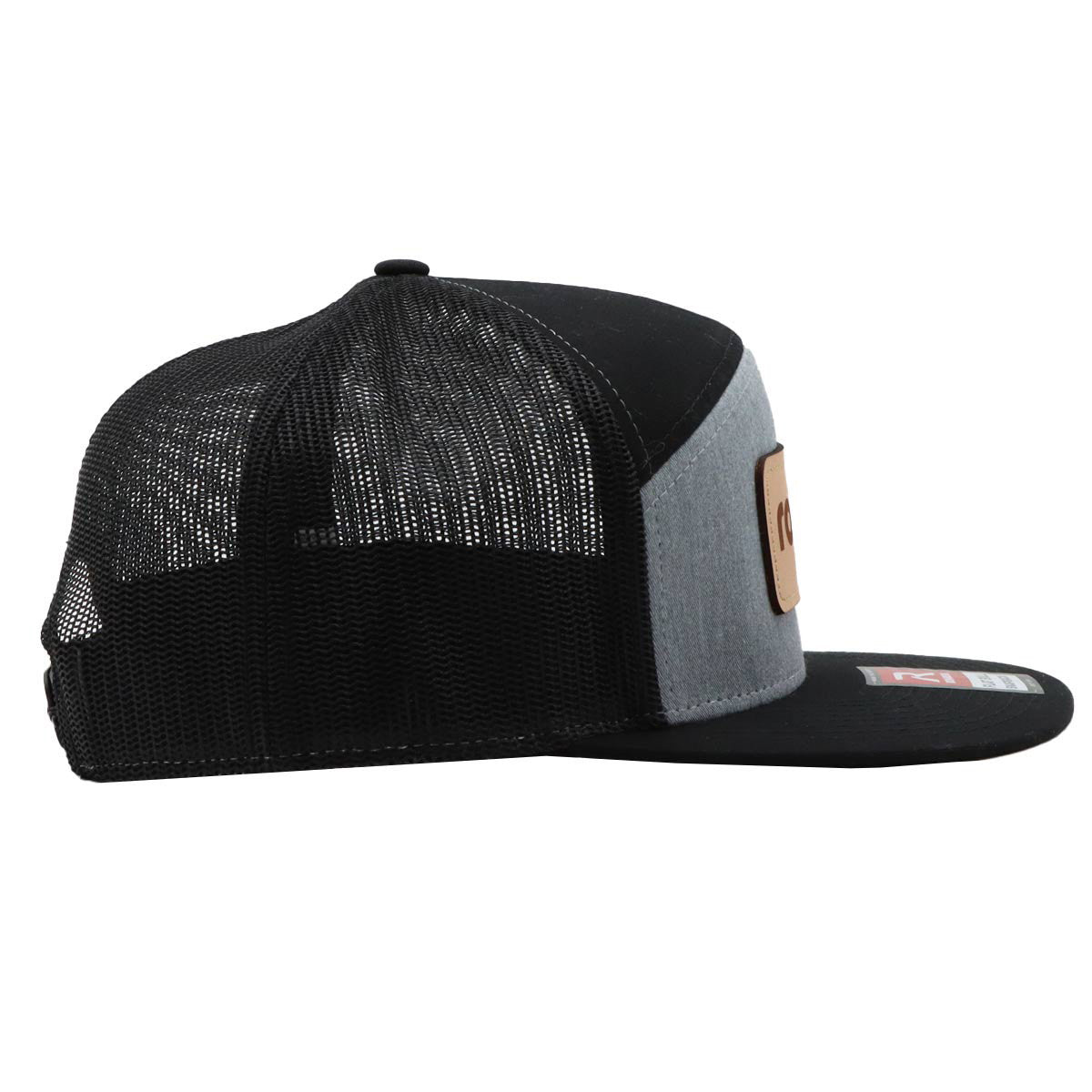 Rogers Leather Patch Flatbill Hat side image