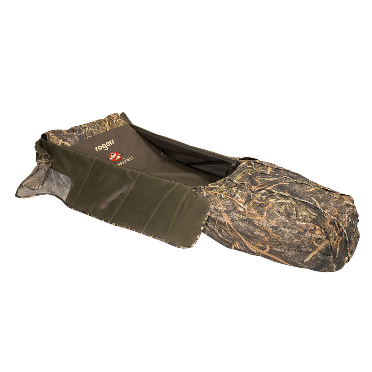 Rogers Goosebuster LP XL 2.0 Layout Blind Image in Mossy Oak Habitat