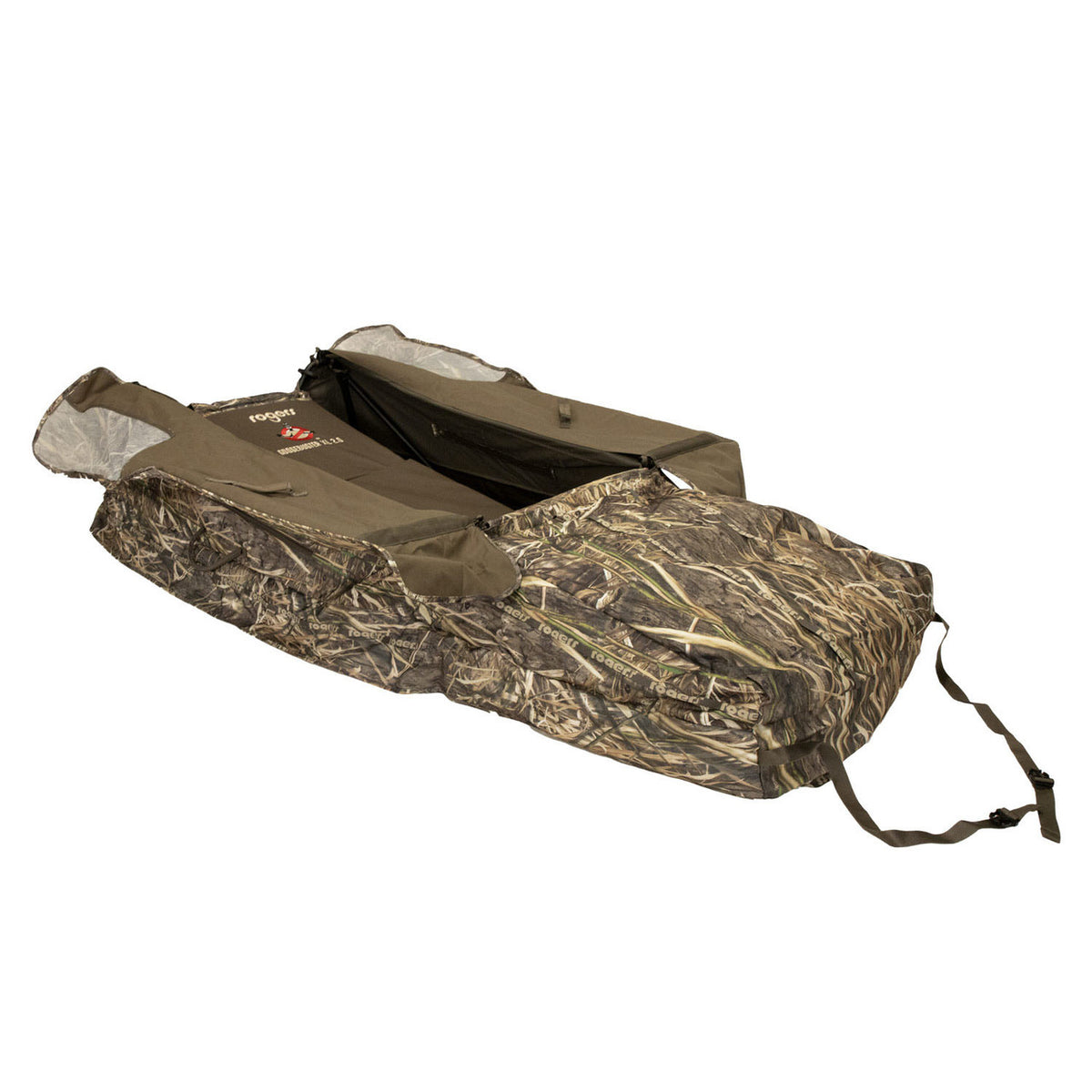 Rogers Sporting Goods Goosebuster XL 2.0 Layout Blind, Mossy Oak Habitat Opened Image