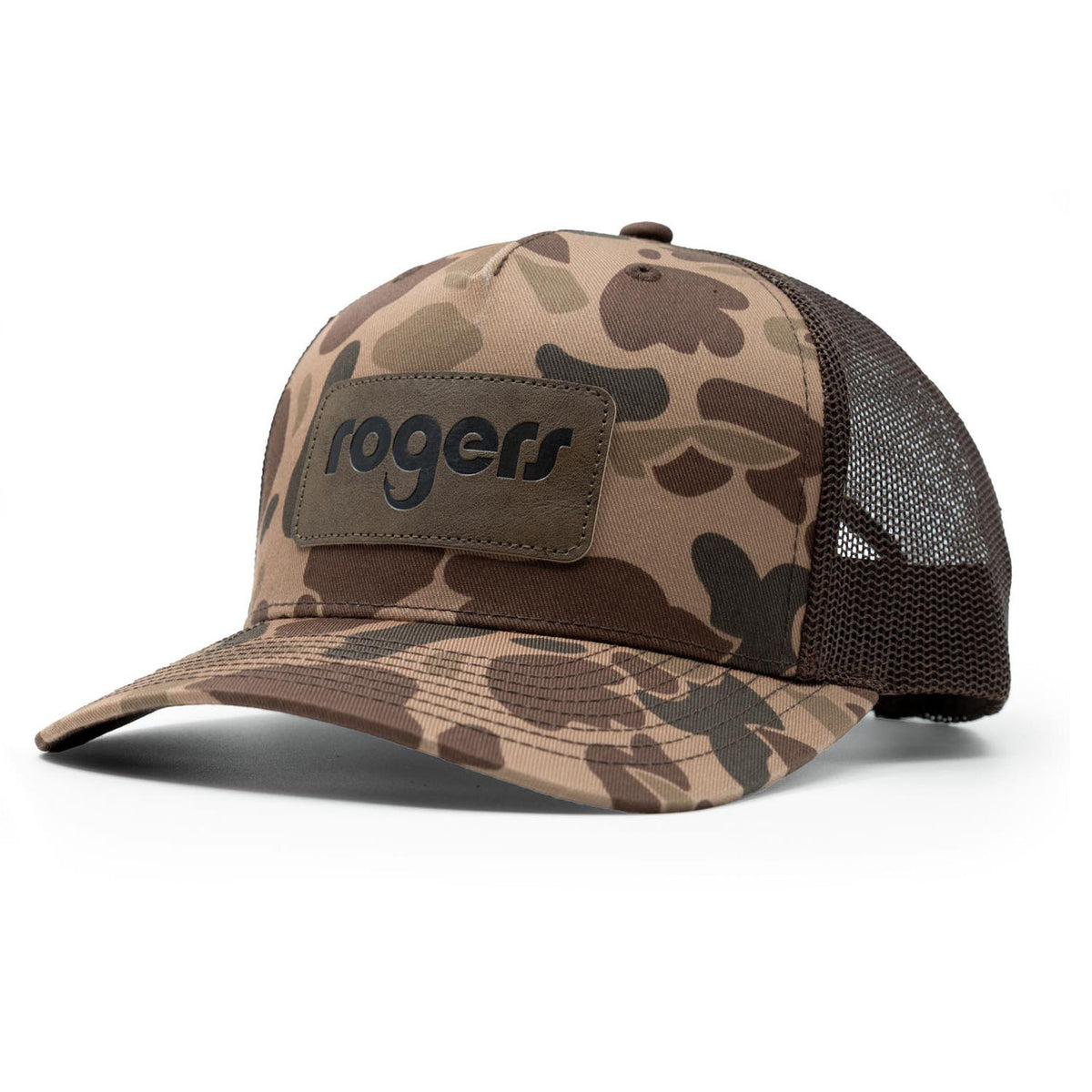 image of Rogers Richardson 112 Bark Duck in Camo/Brown Hat.