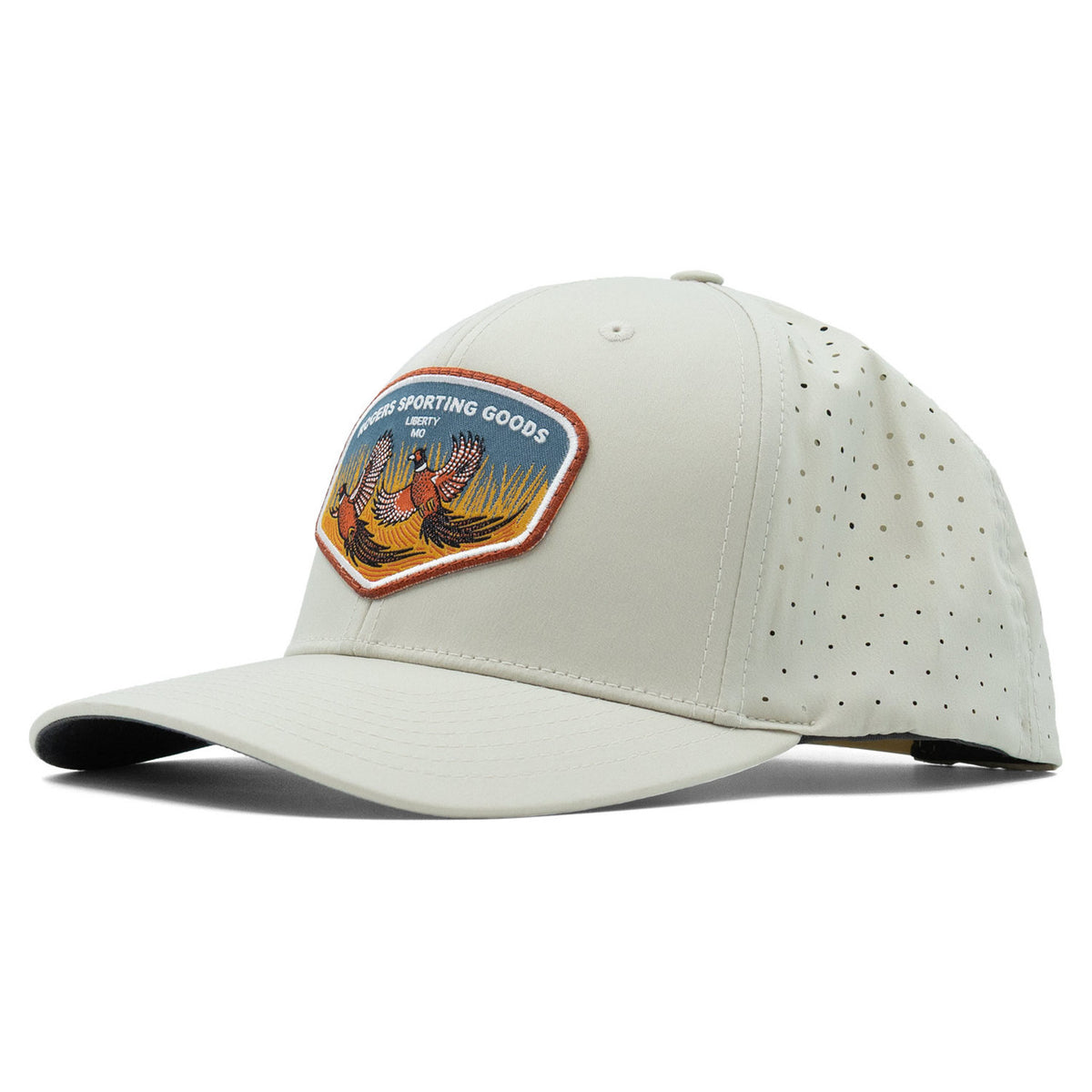 Image of the Rogers Flushing Pheasants Hat in Richardson 632 Oatmilk