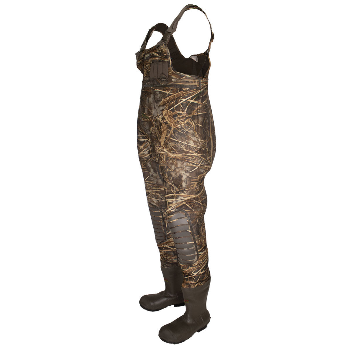 Rogers Sporting Goods Elite 5MM Neoprene Waders Side Image in Realtree Max 7