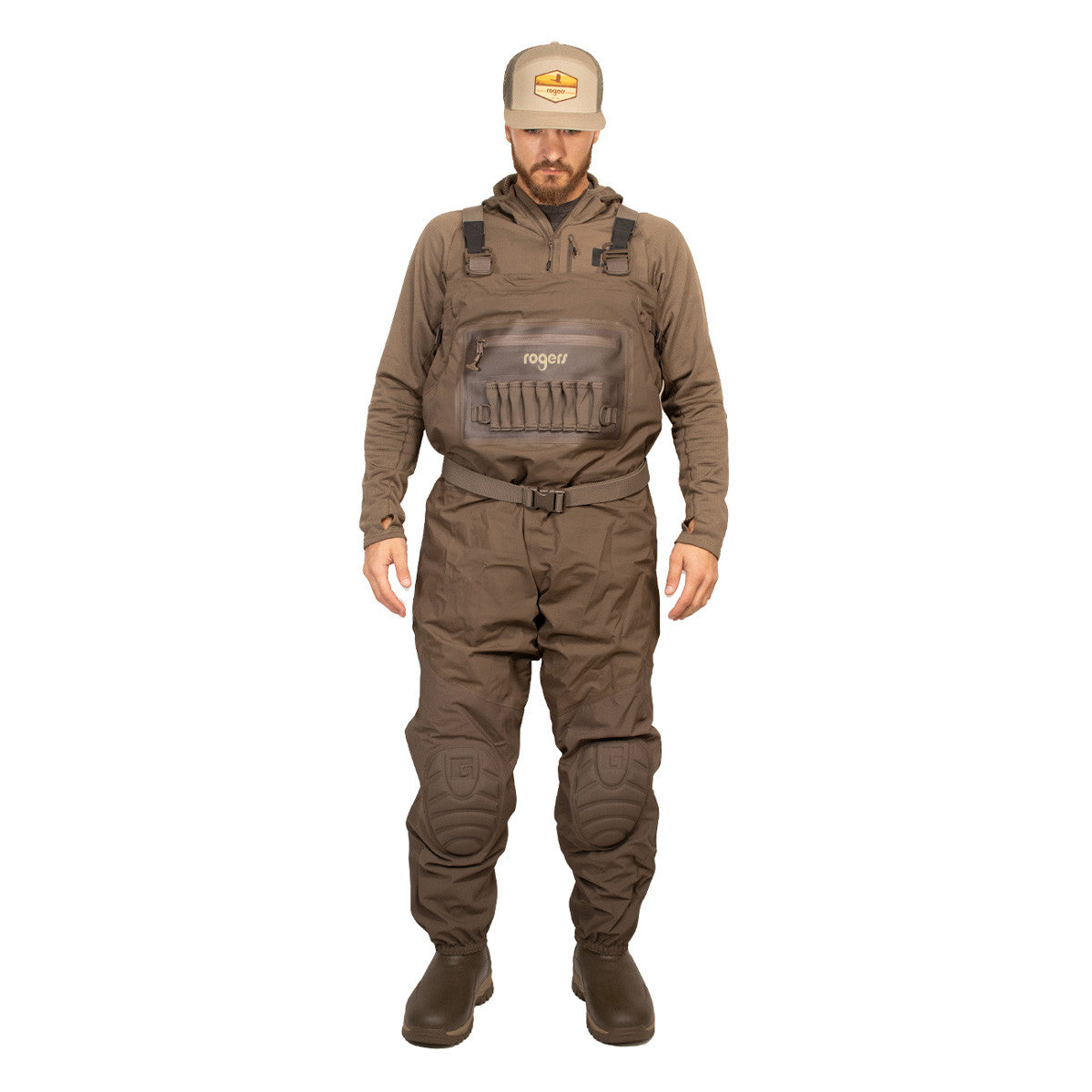 Rogers Elite N.X.T. 2-in-1 Insulated Breathable Waterfowl Hunting Waders in Brown