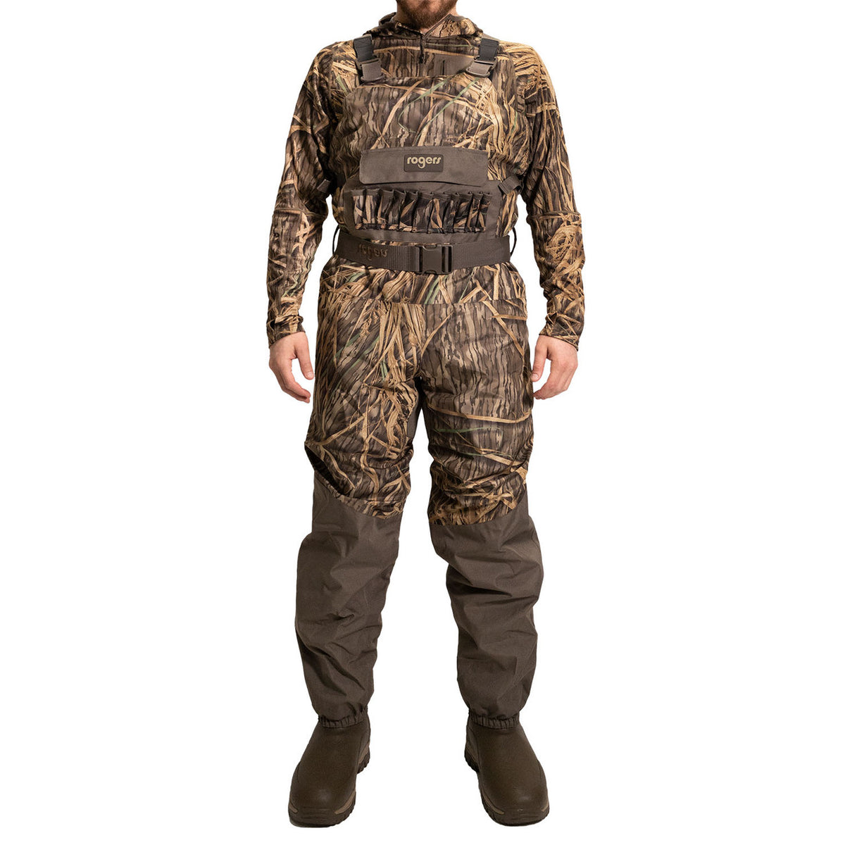Rogers Elite Uninsulated Breathable Waders Image in Mossy Oak Original Shadowgrass