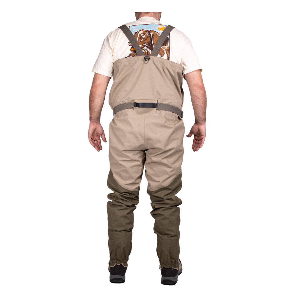 back image of Rogers Sporting Goods Elite Fishing Waders.