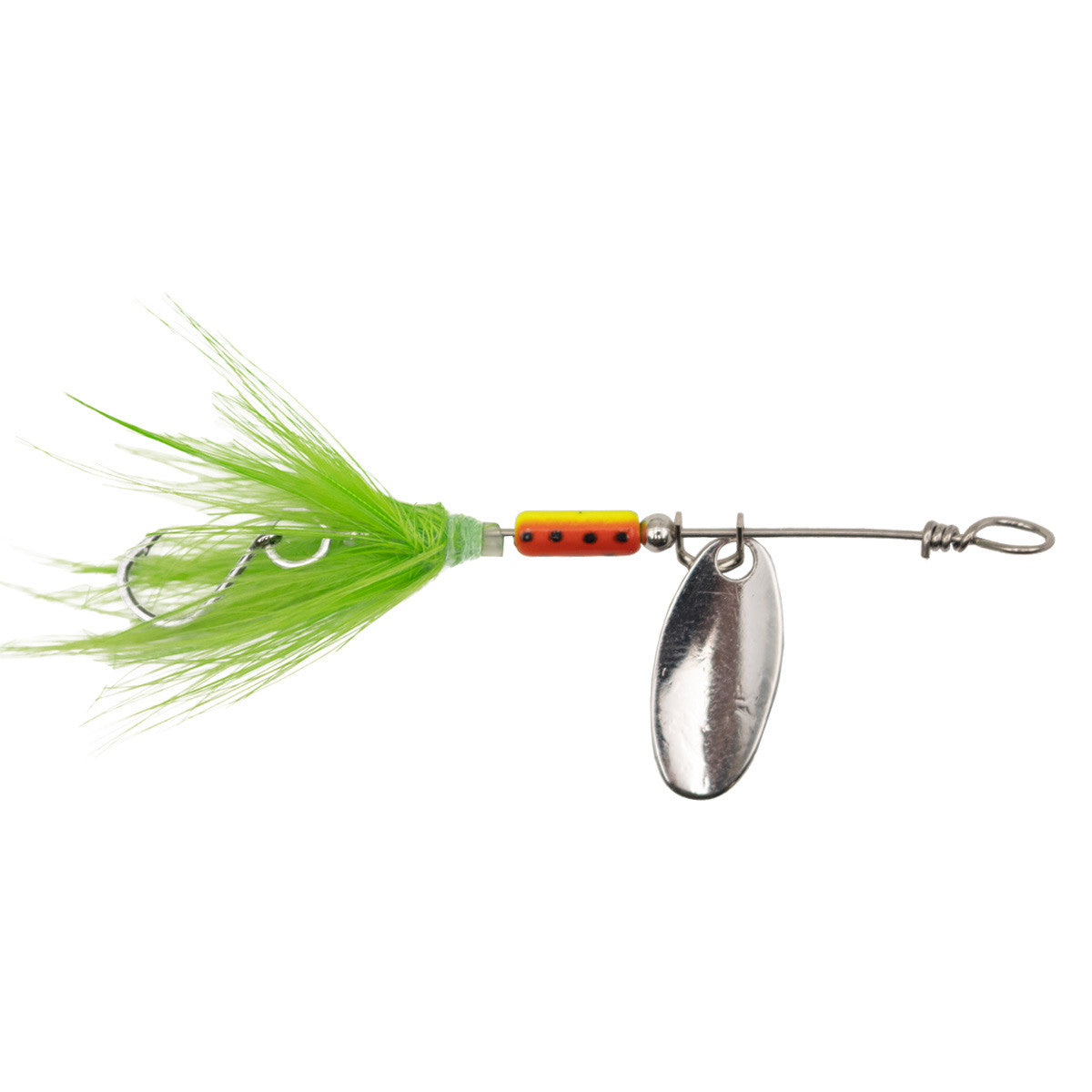 Rogers Beeline Spinner with Nickel Single Hook Image in Rainbow