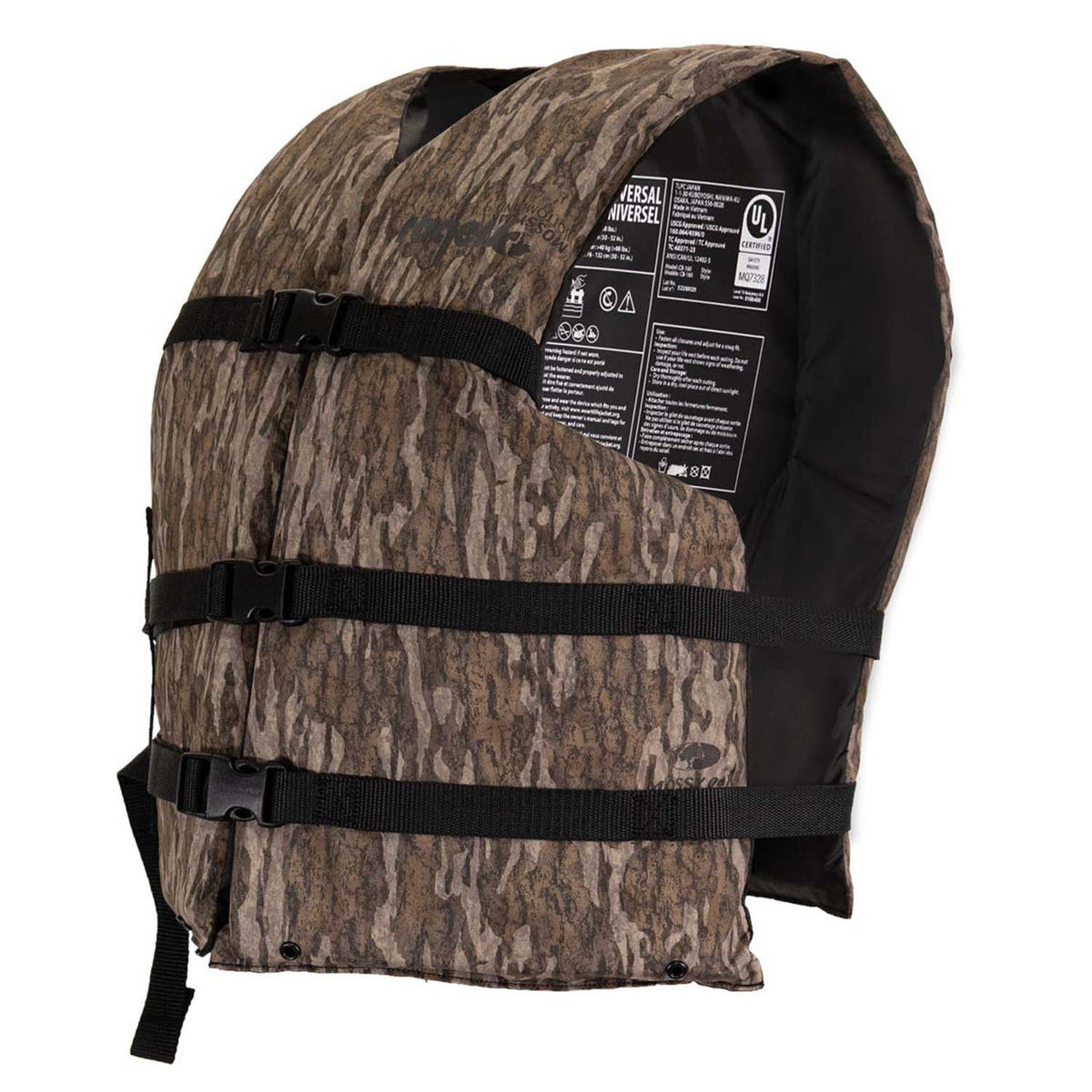 Side image of the Rogers Sporting Goods General Boating Life Jacket.
