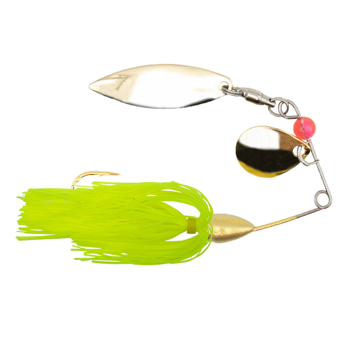 Rogers Mini GO-2 Spinnerbait Gold Image in Chartreuse