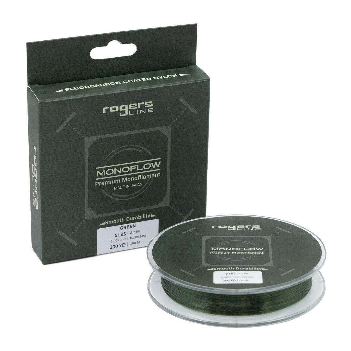 Image of the Rogers Monoflow Premium Monofilament, Green.