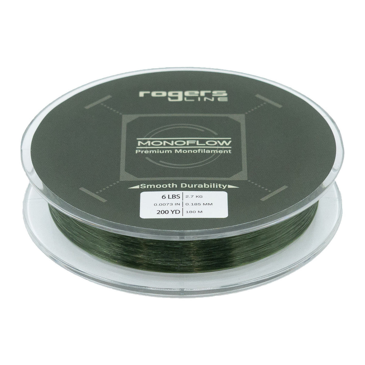 Top image of the Rogers Monoflow Premium Monofilament, Green.