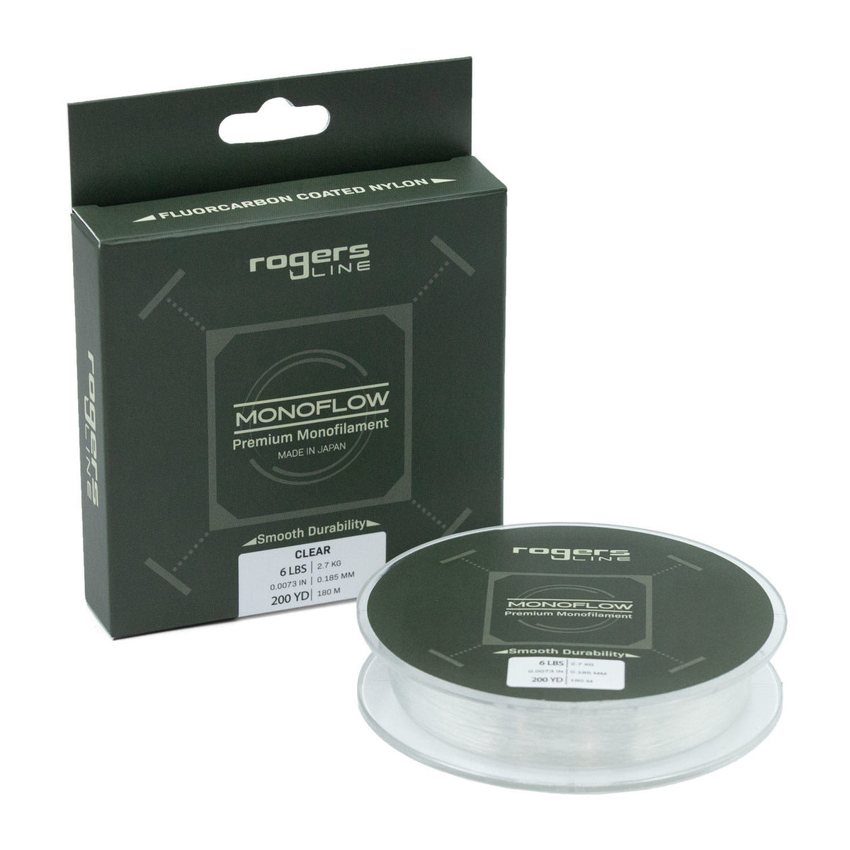 Image of the Rogers Monoflow Premium Monofilament, Clear.