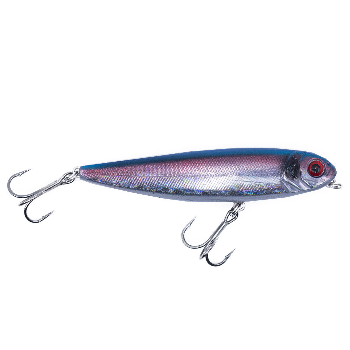 Rogers Ramble 90 Topwater Lure image in Bleeding Chrome Blue